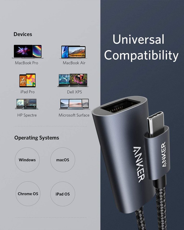 USB-C to Gigabit Ethernet Adapter